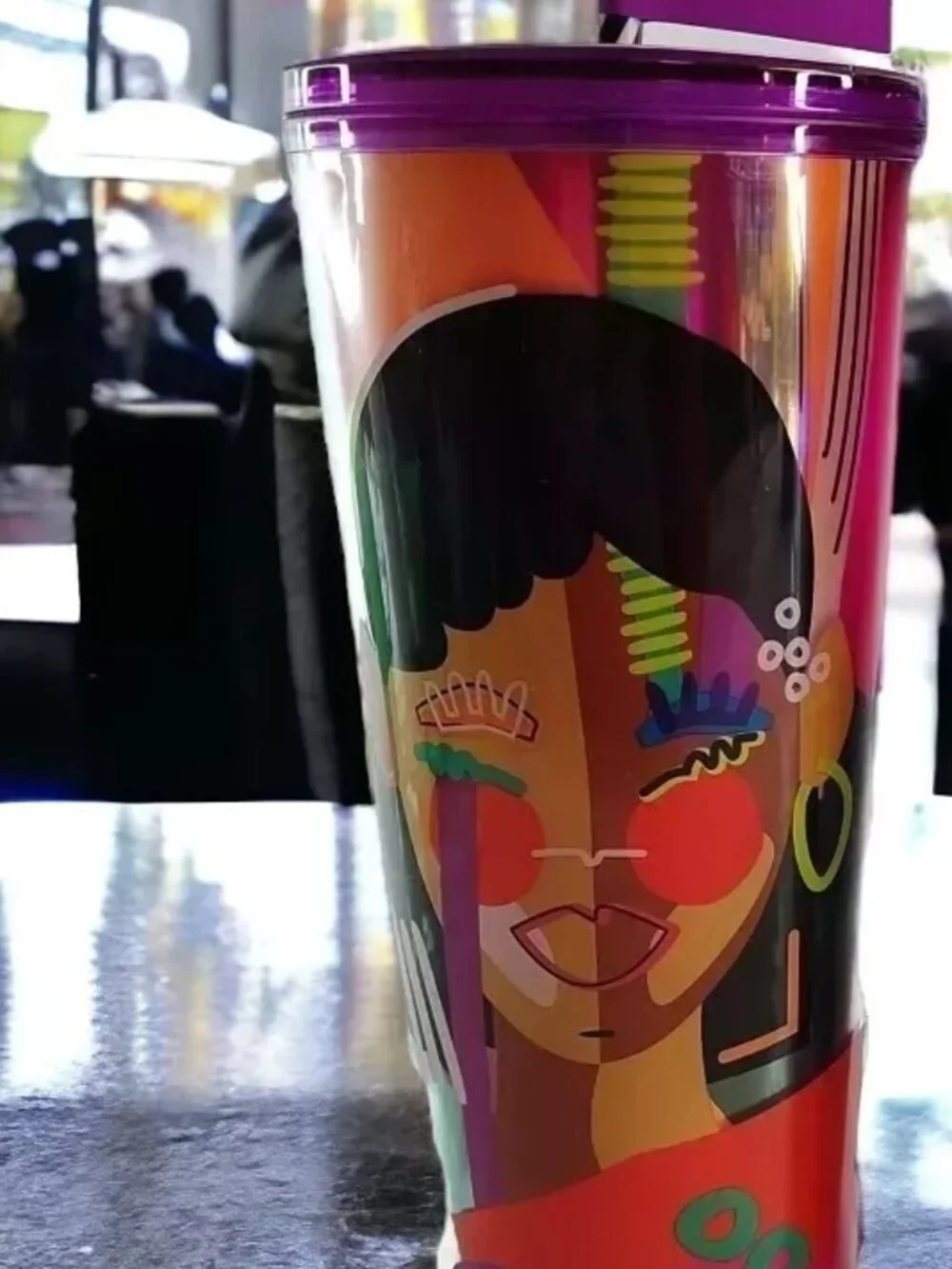 NWT Starbucks X Shae Anthony 2024 ‘She x This’ Graphic Cold Cup 240Z Tumbler